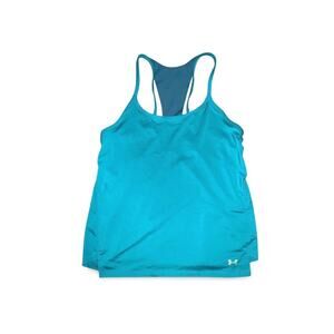 UNDER ARMOUR UA Breathelux Tank Top Size M Turquoise Teal